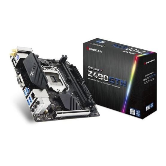 Biostar Racing Z490GTN Intel Z490 4400 MHz (OC) DDR4 Soket 1200 Mini ITX Anakart