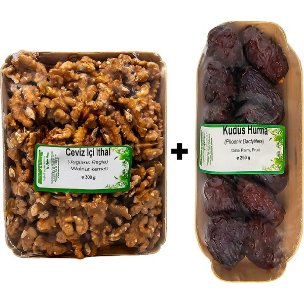 Biostore Hurmalı Ceviz Keyfi (Kudüs Hurma 250G - Ceviz Içi Ithal 300G) - 550 gr Oto Boyaları Fiyatı