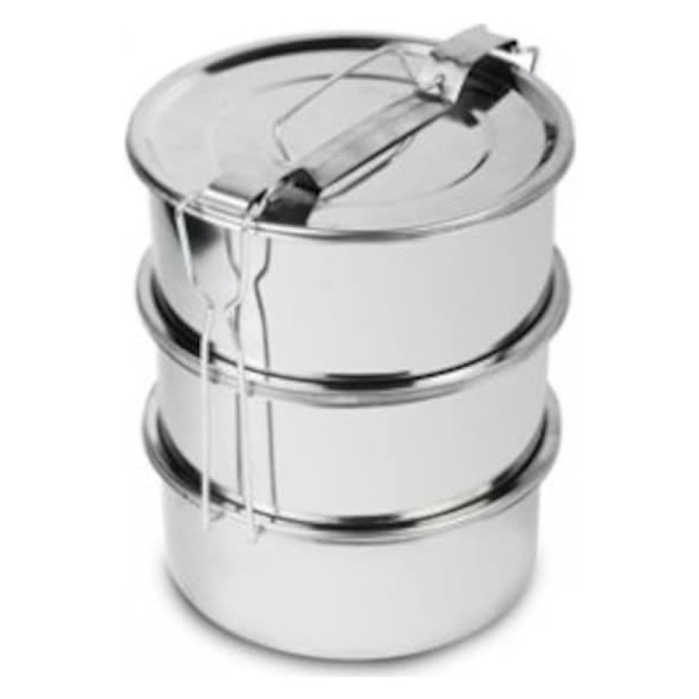 Biotech Çelik 3 Lü Sefer Tası Tek Kişilik Yemek Taşıma Kabı 12 Cm X 6 Cm Saklama Kapları Fiyatı