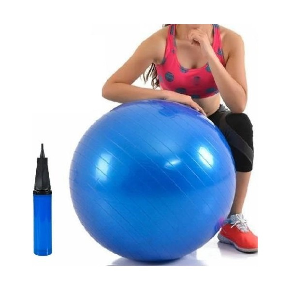 Biotech Mavi Pilates Topu - Pompa Hediyeli 65 cm Yoga Topu Spor Salonu Denge Topu Dayanıklı Fitness Top Pilates Fiyatı