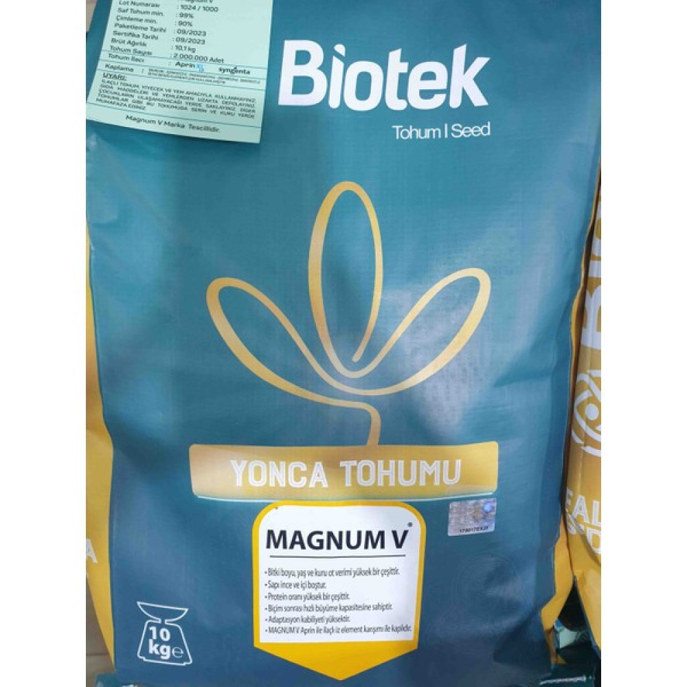 Biotek Magnum 5 Yonca Tohumu 10 kg - 1 Adet Tohum Fiyatı