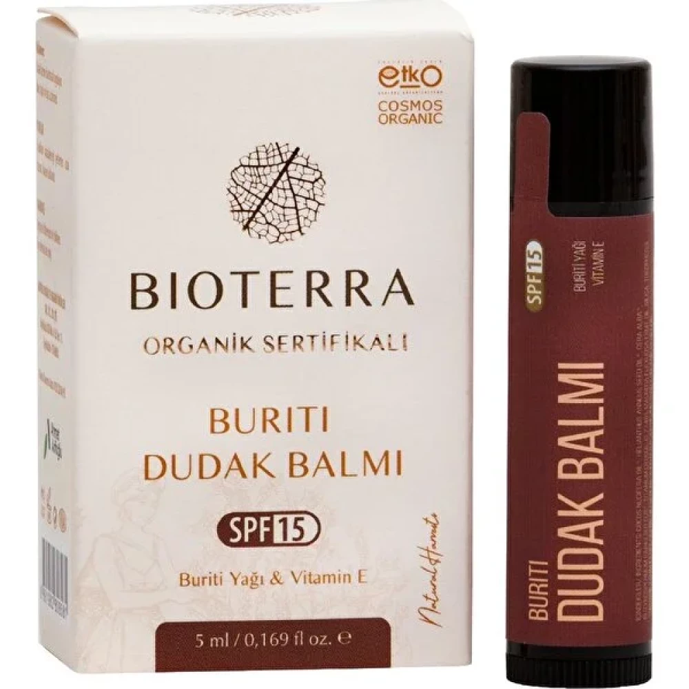 Bioterra Organik Buriti Dudak Balmı 5ml Spf 15 Dudak Bakımı / Koruyucu Fiyatı