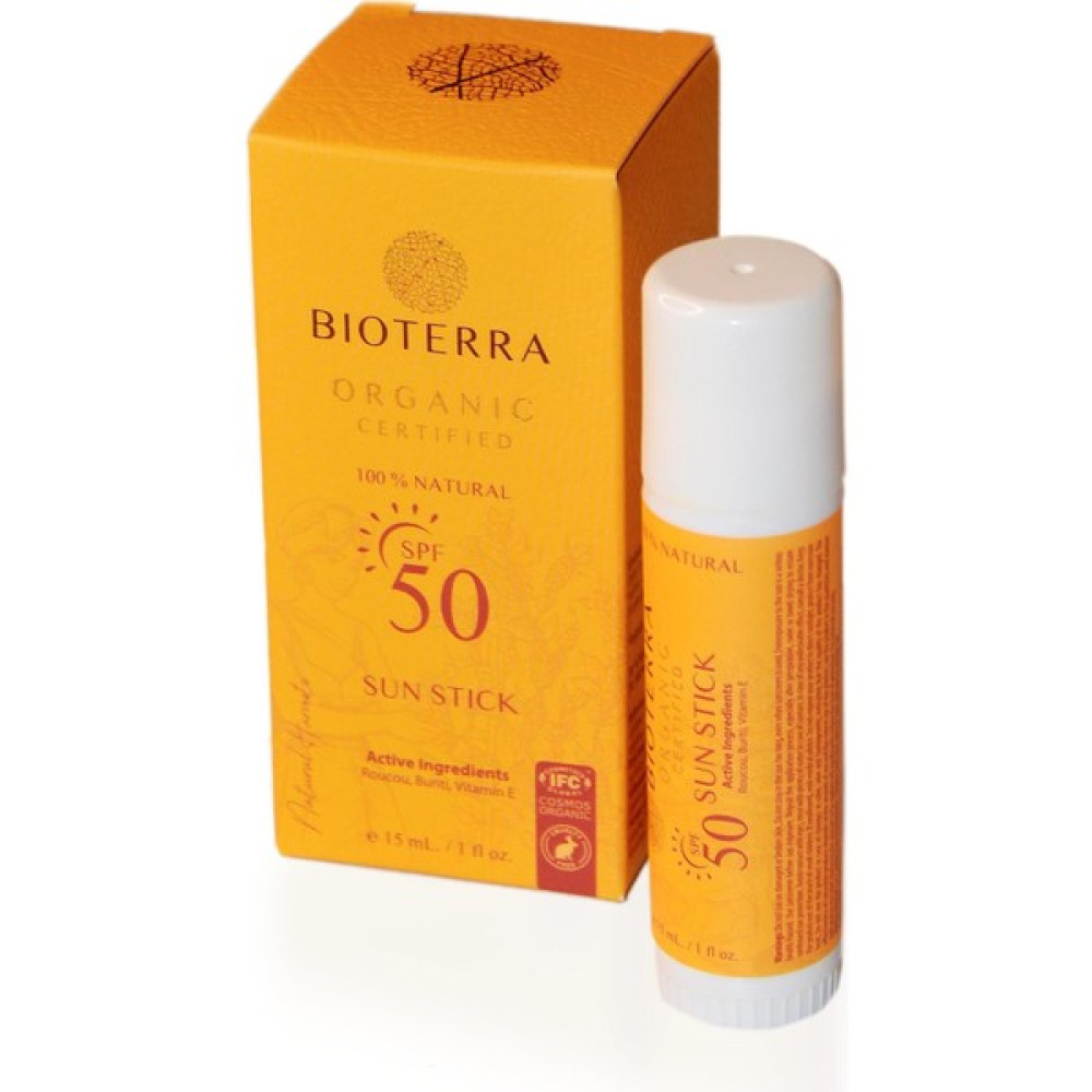 Bioterra Organik Güneş Koruyucu Stick 15 gr Sun Stick SPF50+ Güneş Kremleri ve Losyonları Fiyatı