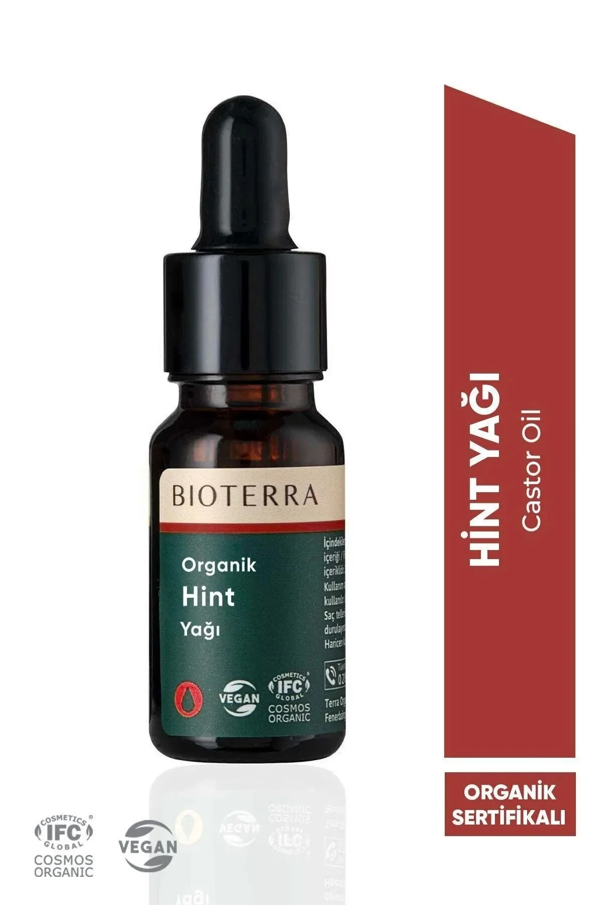 Bioterra Organik Hint Yağı - Organic Virgin Castor Oil 10 ml" Cilt ve Yüz Bakımı Fiyatı