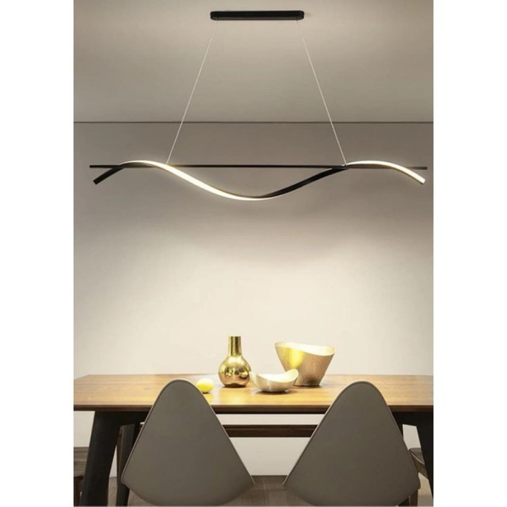Biotronik Isabel Modern Tasarım Siyah Renk Beyaz Ledli Cafe - Mutfak - Salon 2 Li LED Avize Avize Fiyatı