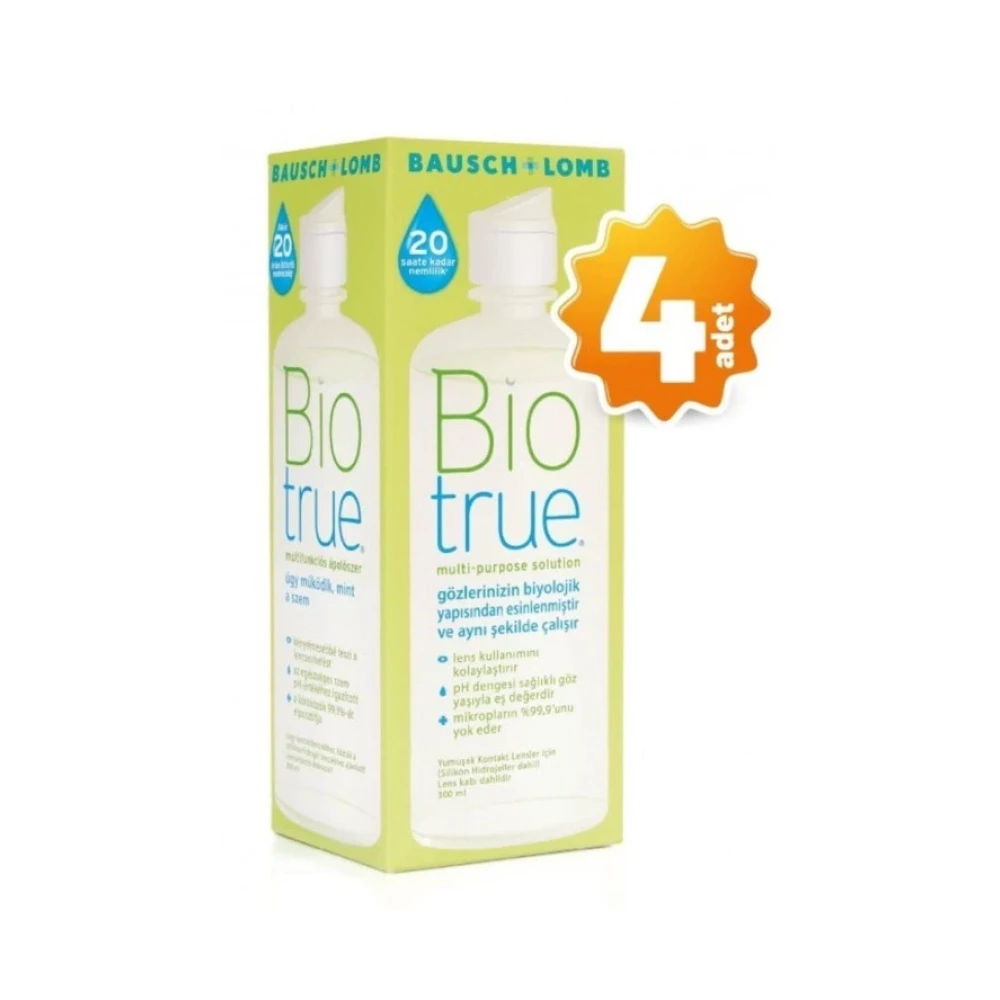 Bıotrue 300 Ml Lens Solusyonu X 4 Adet Göz Kremi Fiyatı