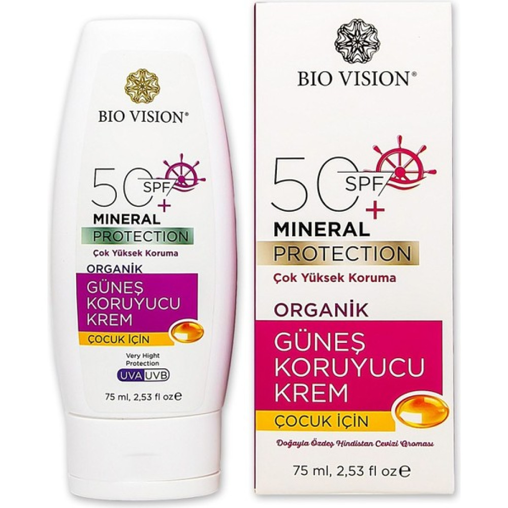 BioVision SPF 50+ Organik Çocuk Güneş Koruyucu Kremi 75 ml Güneş Kremleri ve Losyonları Fiyatı