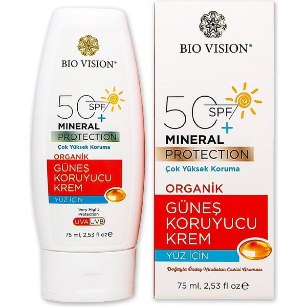 BioVision SPF 50+ Organik Yüz için Güneş Koruyucu Kremi 75 ml Oto Boyaları Fiyatı