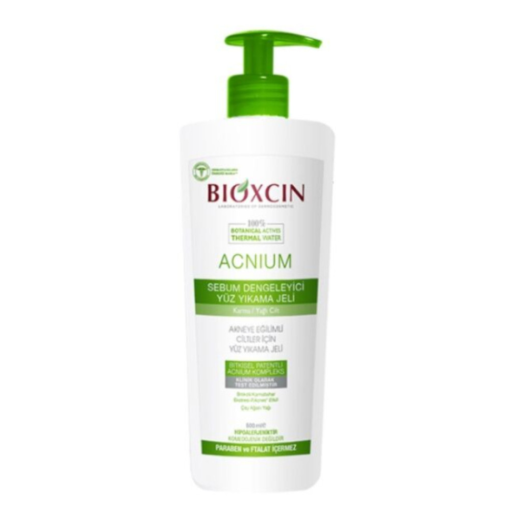 Bioxcin Acnium Yuz Yikama Jeli Sebium Dengeleyici 500 Ml Yüz Bakım Setleri Fiyatı