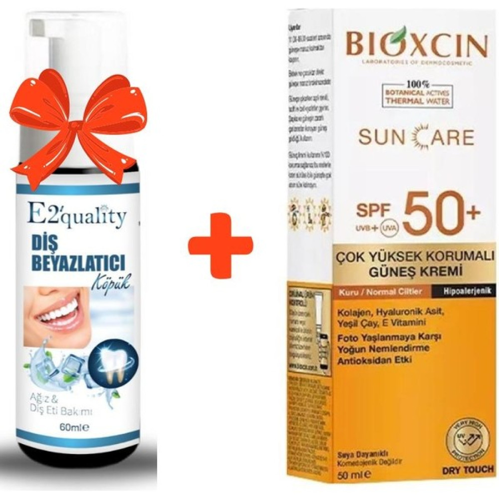 Bioxcin Bioxcin Sun Care Çok Yüksek Korumalı Kuru Ciltler Için Spf 50+ 50 ml Güneş Kremi +E2'quality Diş Beyazlatıcı Köpük Güneş Kremleri ve Losyonları Fiyatı