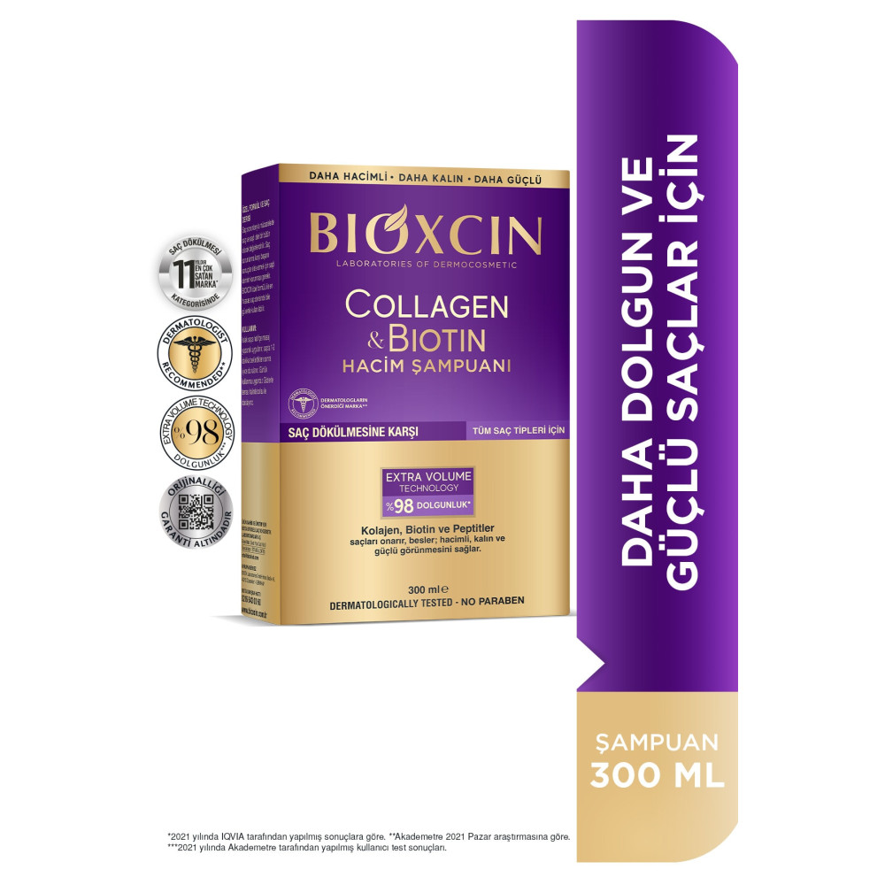 Bioxcin Collagen & Biotin Ekstra Hacim & Dolgunlaştırıcı Şampuan 300 Ml Şampuan ve Saç Kremi Fiyatı