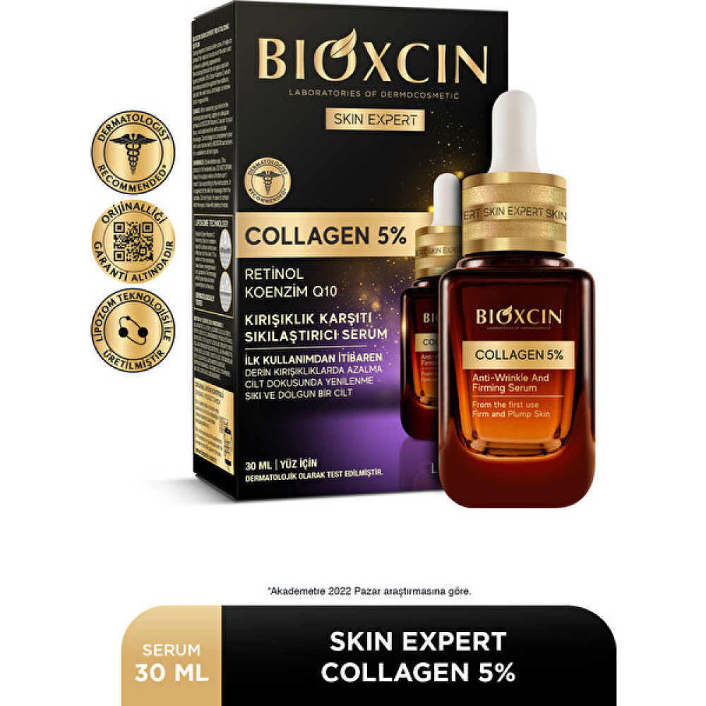 Bioxcin Collagen Retinol Serum - Collagen %5 Retinol Koenzim Q10 Lipozoma Anti-Aging / Yaşlanma Karşıtı Fiyatı