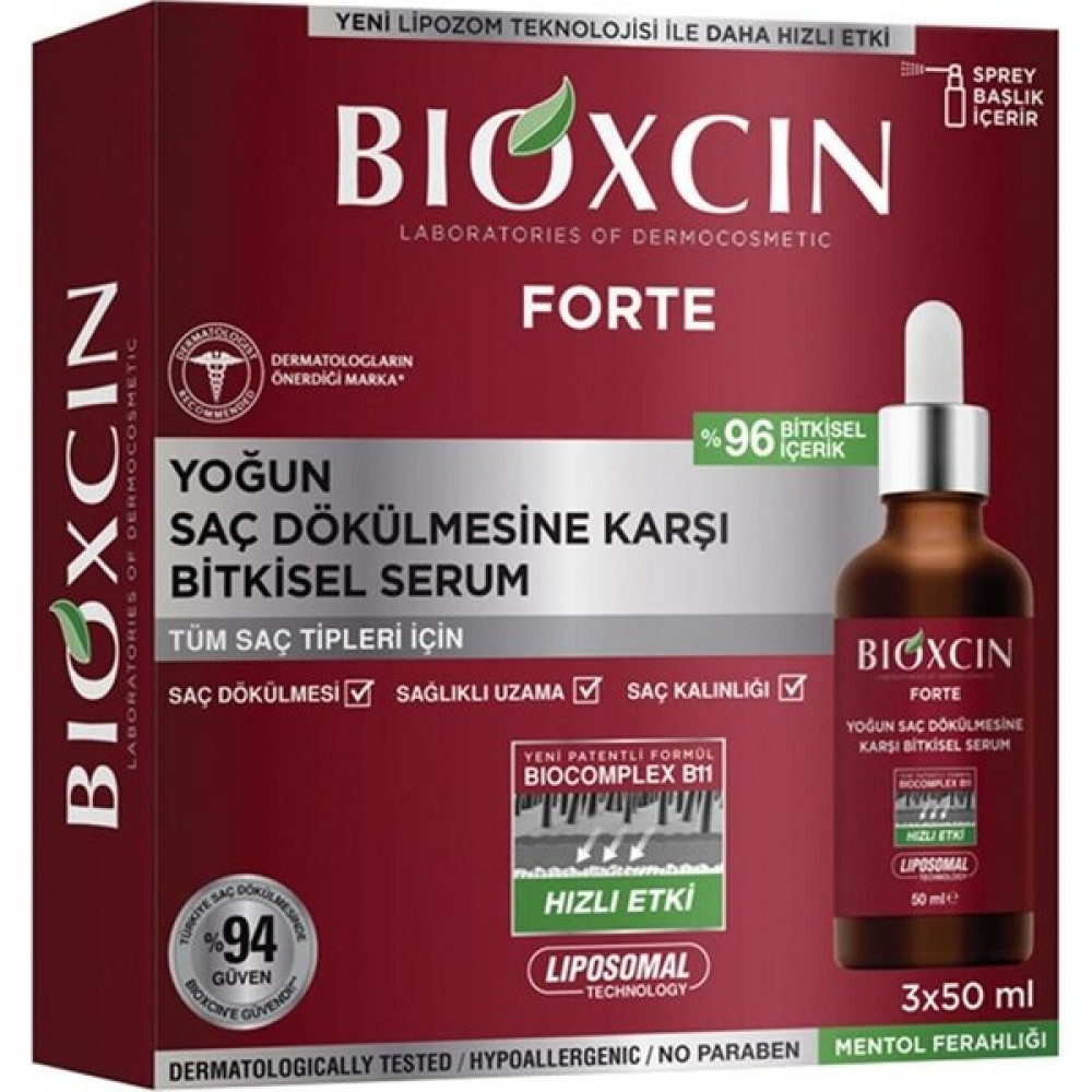 Bioxcin Forte 3lü Serum Saç Bakım Maskeleri & Serumlar & Spreyler Fiyatı
