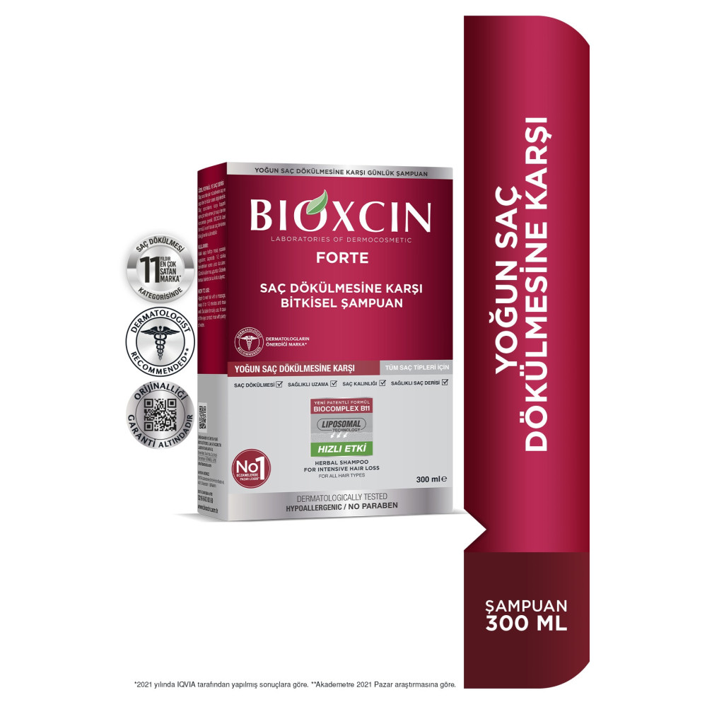 Bioxcin Forte Şampuan 300 Ml Yoğun Dökülme Karşıtı Bitkisel Şampuan Şampuan ve Saç Kremi Fiyatı