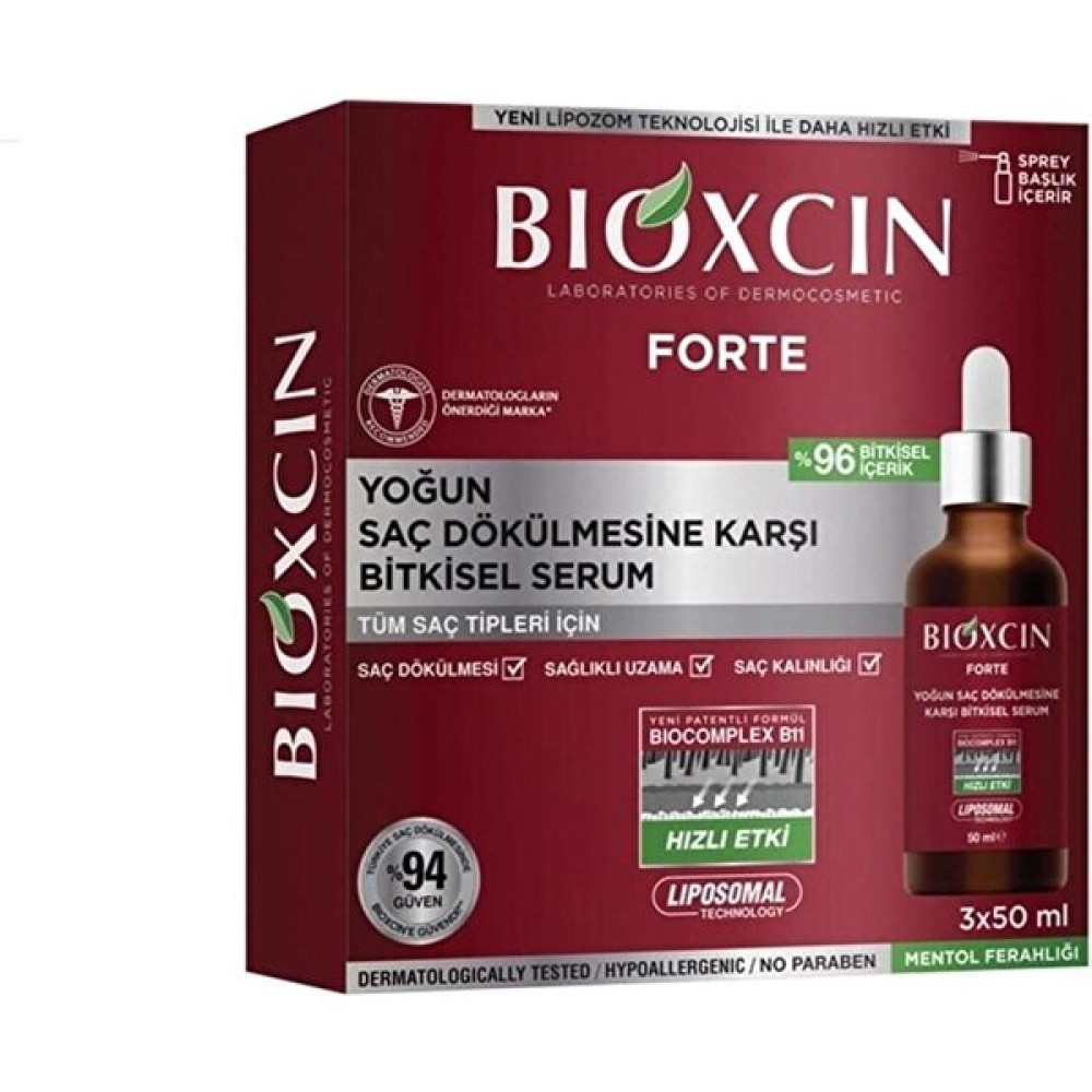Bioxcin Forte Serum 3X50ML Bitkisel Serum (BXC101) Saç Bakım Maskeleri & Serumlar & Spreyler Fiyatı