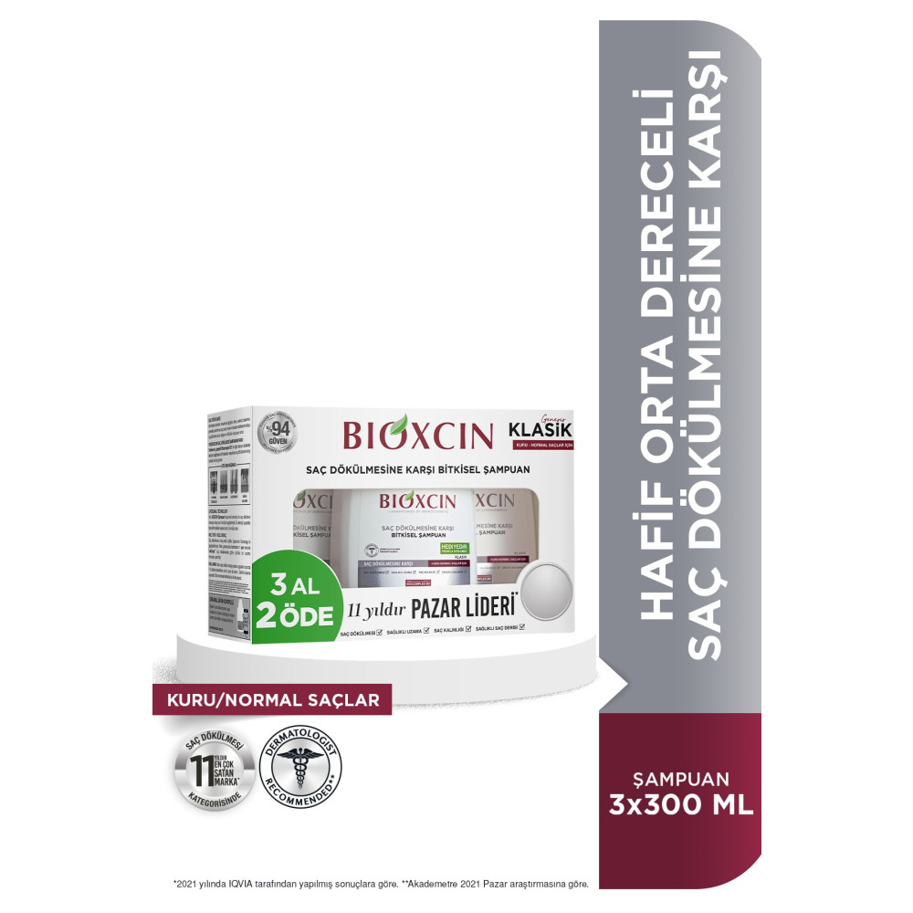 Bioxcin Genesis 3 Al 2 Öde Kuru-normal Saçlar Için Şampuan 3*300ml Şampuan ve Saç Kremi Fiyatı