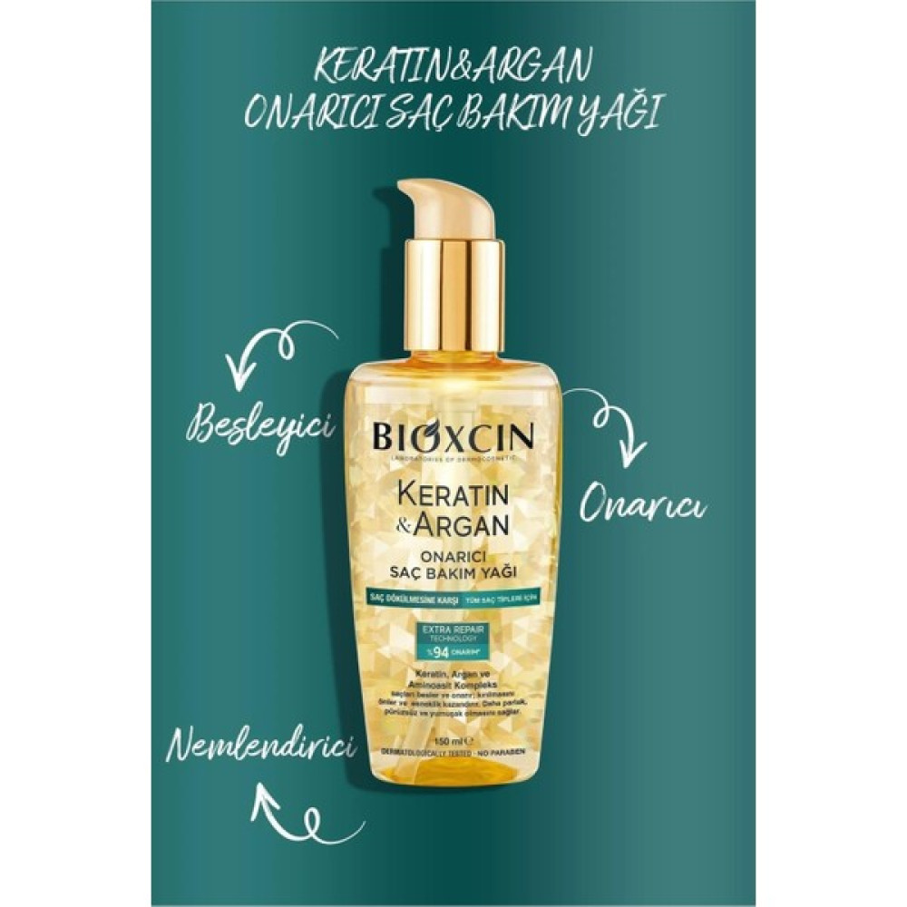 Bioxcin Keratin & Argan Onarıcı Saç Bakım Yağı 150 ml Saç Şekillendirici Sprey Fiyatı