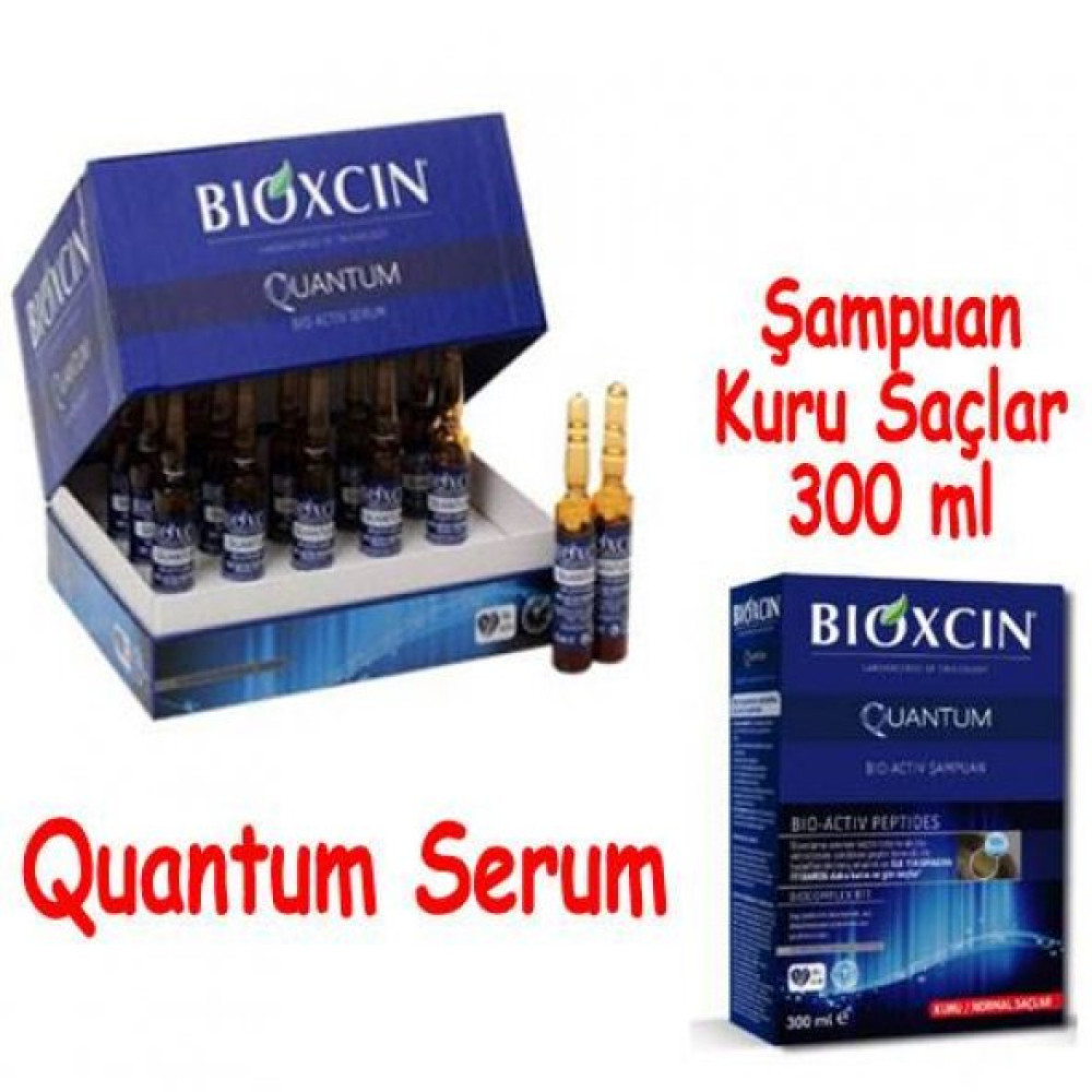 Bioxcin Quantum Bio Activ Serum 15X6 Ml + Bioxcin Şampuan (Kuru Saçlar) Saç Şekillendirici Sprey Fiyatı