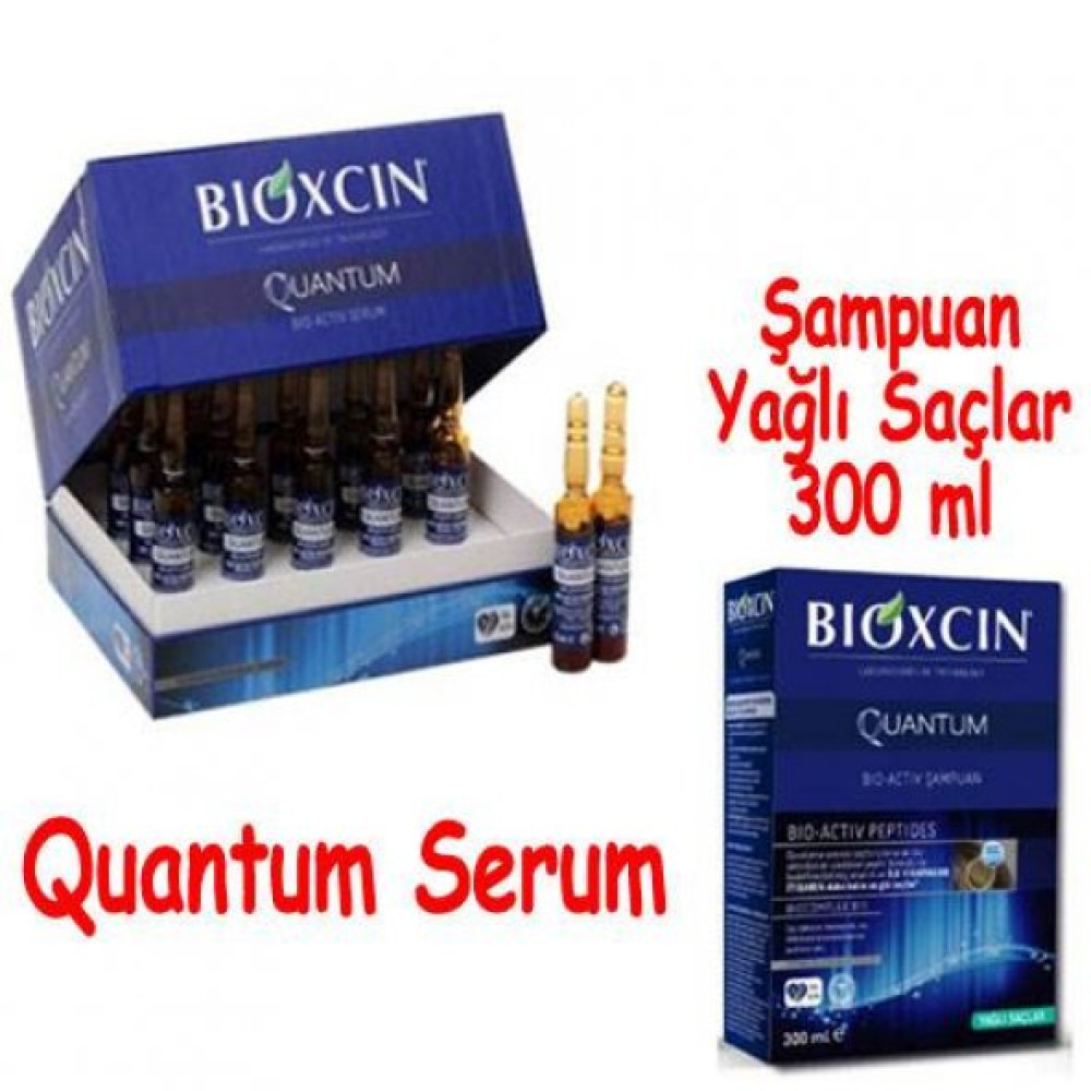 Bioxcin Quantum Bio Activ Serum 15X6 Ml + Bioxcin Sampuan (Yagli Saclar) Saç Şekillendirici Sprey Fiyatı