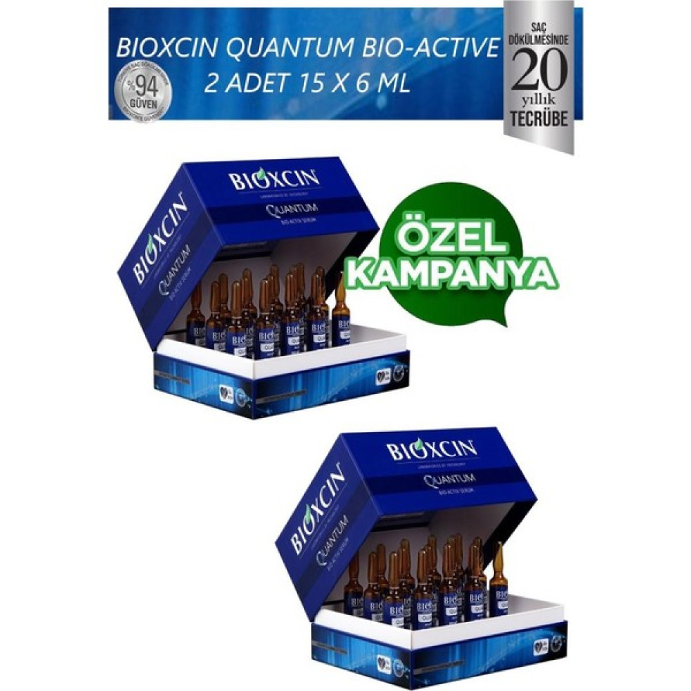 Bioxcin Quantum Serum 15x6 Ml X 2 Adet - 1 Saç Bakım Maskeleri & Serumlar & Spreyler Fiyatı