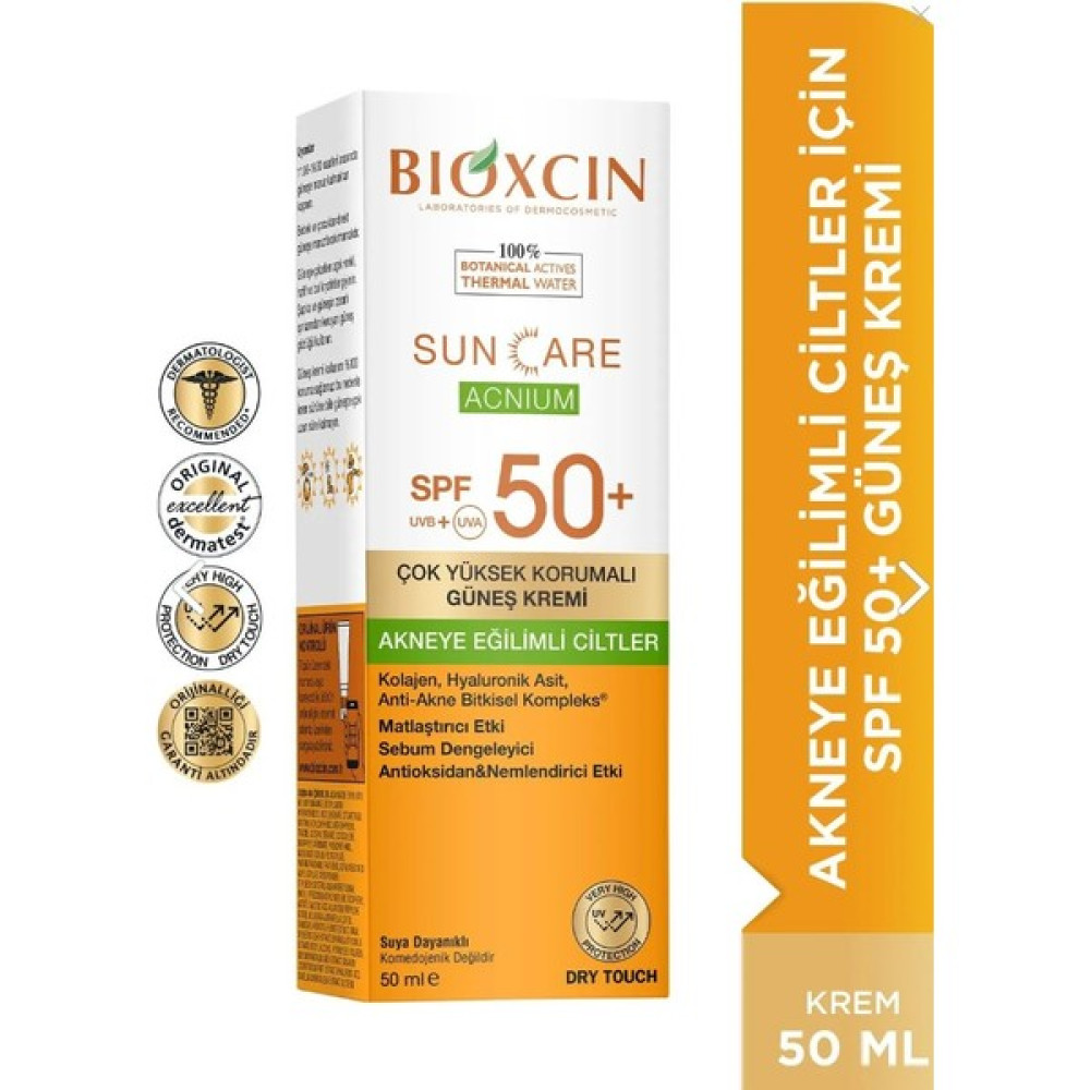 Bıoxcın Sun Care Akneye Eğilimli Ciltler Için Güneş Kremi 50 Spf 50ML Güneş Kremleri ve Losyonları Fiyatı