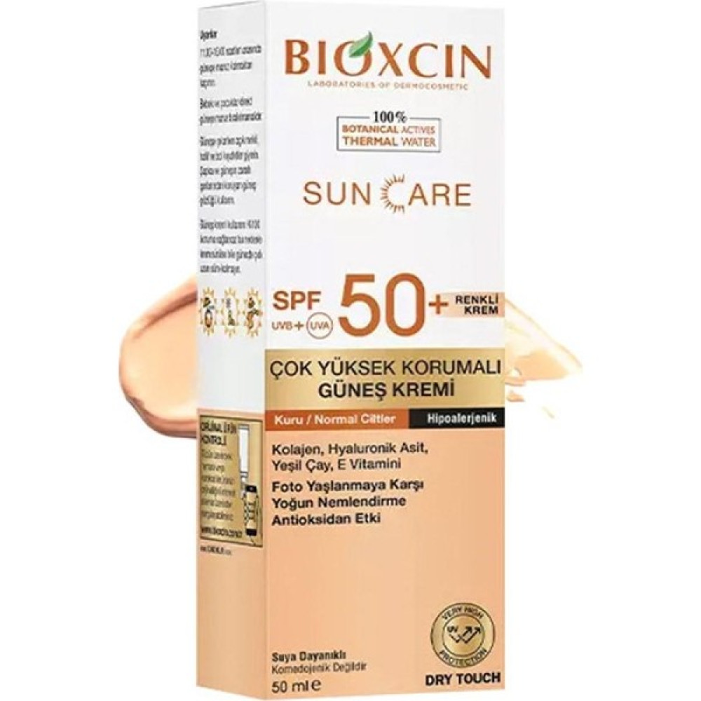 Bioxcin Sun Care Kuru Ciltler Için Spf 50+ 50 ml Renkli Güneş Kremi (BXC101) Güneş Kremleri ve Losyonları Fiyatı