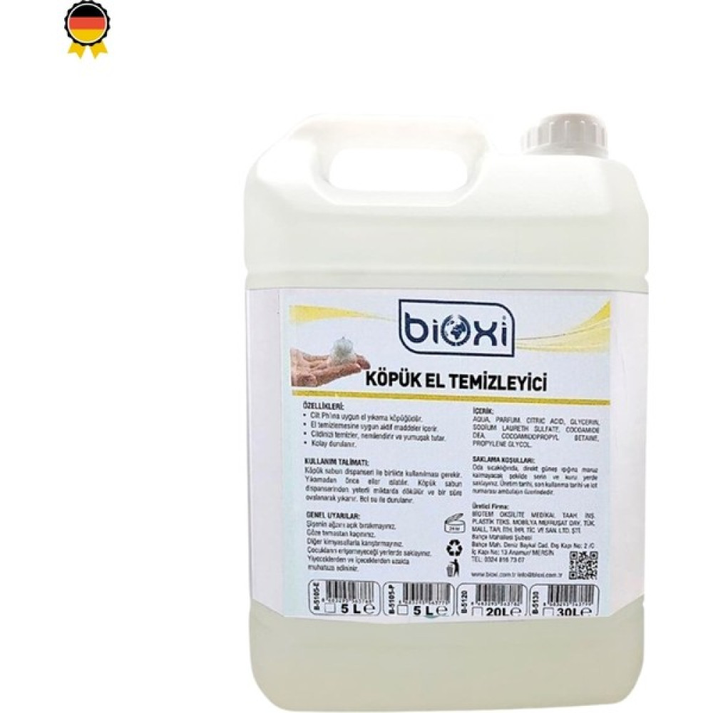 Bioxi ® Foam Köpük Sabun 5 Litre Sabunlar Fiyatı