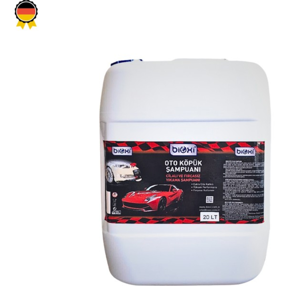 Bioxi Oto Köpük Şampuanı Cilalı ve Fırçasız Yıkama Şampuanı 20 lt Oto Yıkama Ürünleri Fiyatı