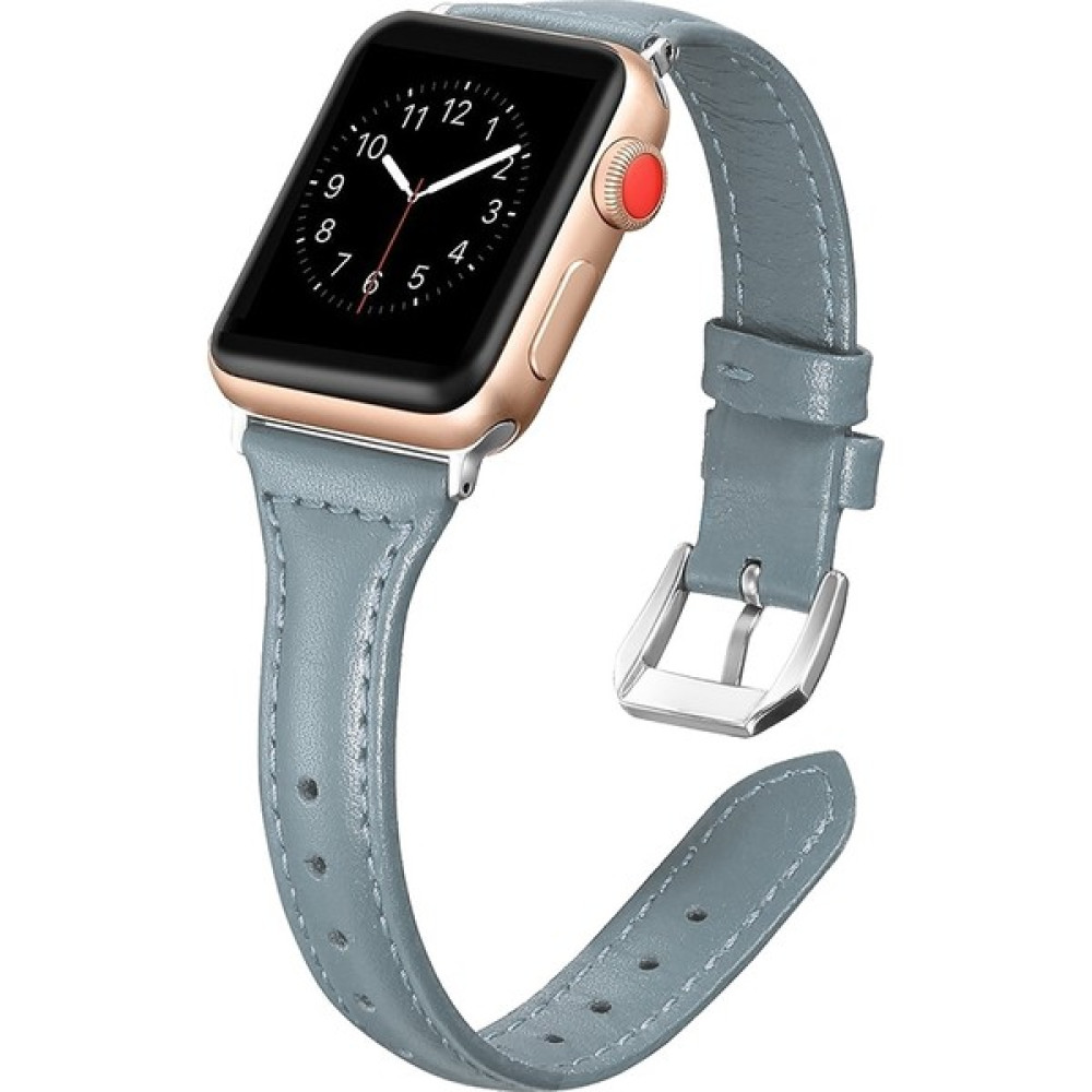 Bipower Apple Watch Uyumlu 38-40MM KRD13 Deri Kordon Mavi Giyilebilir Teknoloji Aksesuarları Fiyatı
