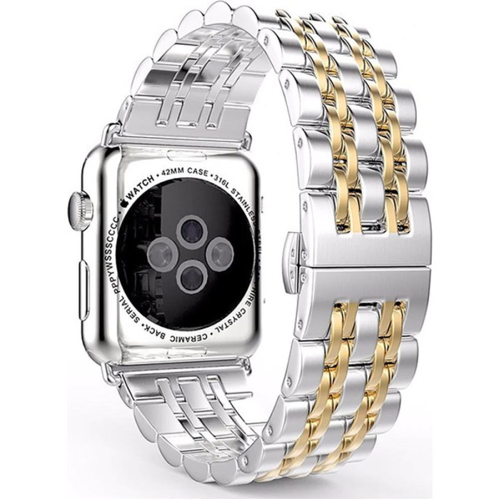 Bipower Apple Watch Uyumlu 42-44MM Krd7 Metal Kordon Sarı Giyilebilir Teknoloji Aksesuarları Fiyatı