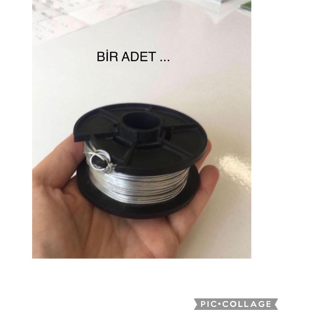 Bir Bobin Tel .. 1 mm kalınlığında 50 metre çelik tel Diğer Fiyatı