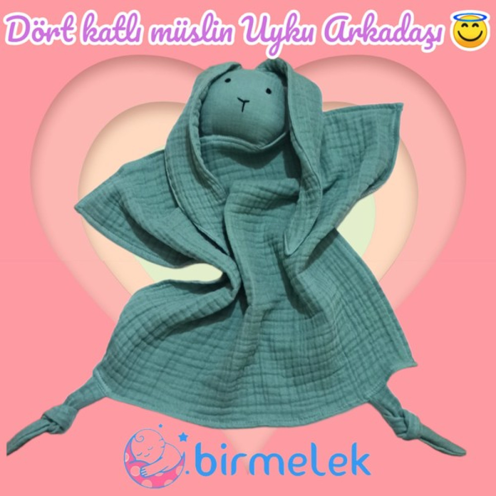 Bir Melek Dört Katlı Müslin Uyku Arkadaşı 40X40 cm - Bebek Bebek Oyuncakları Fiyatı