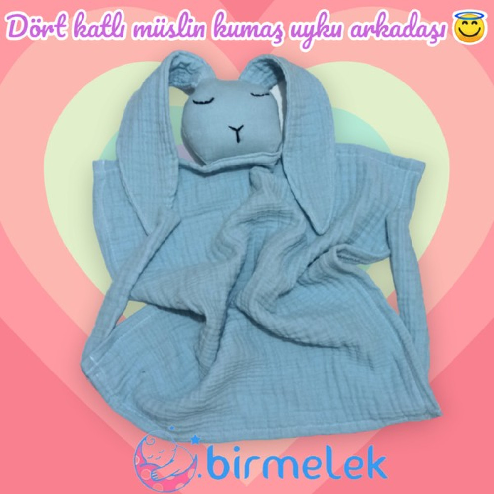 Bir Melek Dört Katlı Müslin Uyku Arkadaşı 40X40 cm - Yok Bebek Oyuncakları Fiyatı