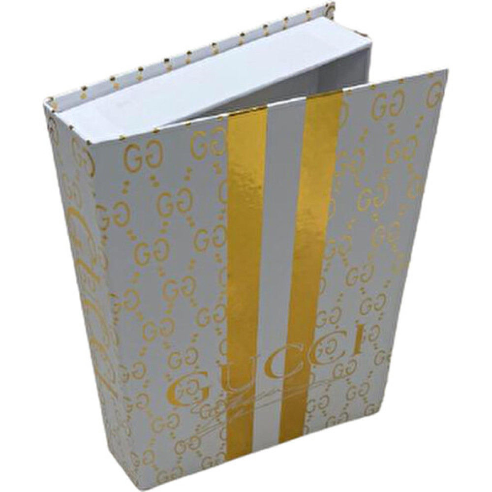 Bir Şey Store Gucci Gold Dekoratif Kitap Kutusu - Beyaz - Sarı Eşya Saklama Kutusu Fiyatı