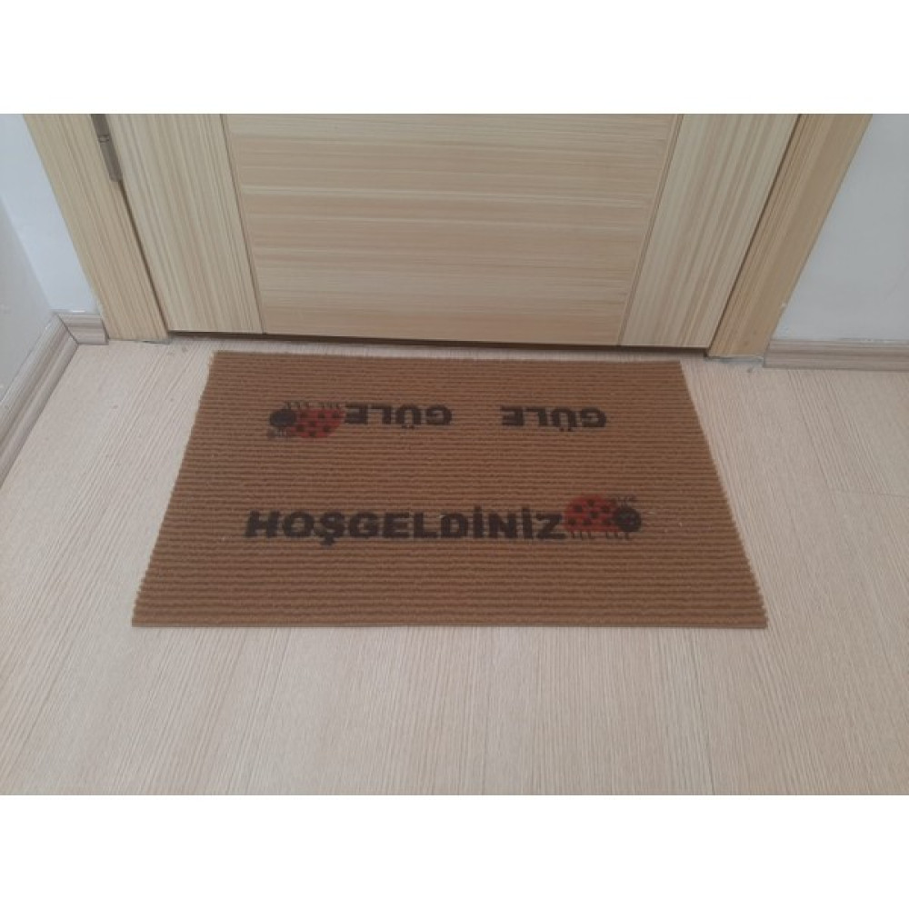 Bir Sürü Eşya Kapı Önü Paspas-Daire Giriş Kapısı Önü Paspası- Balkon Kapısı Önü Paspası - Açık Kahverengi - 60 x 40 cm Paspas Fiyatı