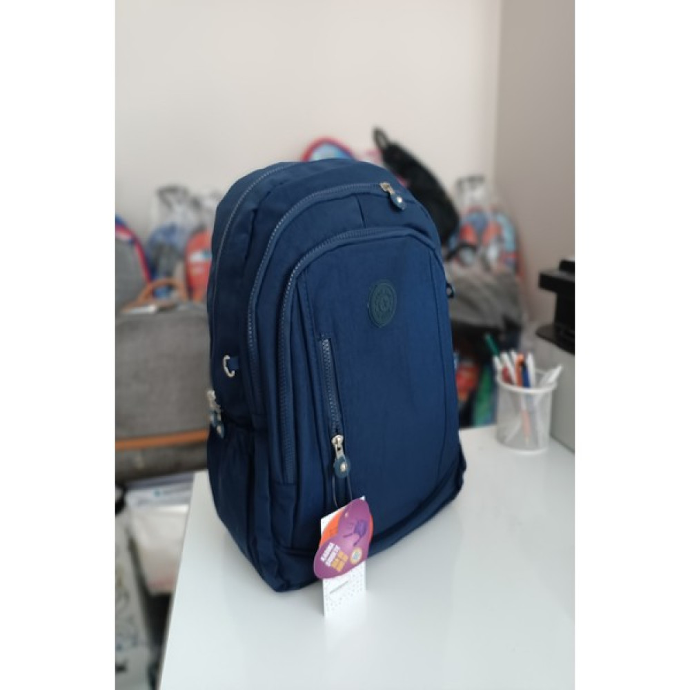 Bircan Shop Mega Bag Krem Krinkıl Kumaş Suya Dayanıklı Sırt Çantası Laptop Okul Çantası M-2004 Bayan Sırt Çantası Fiyatı