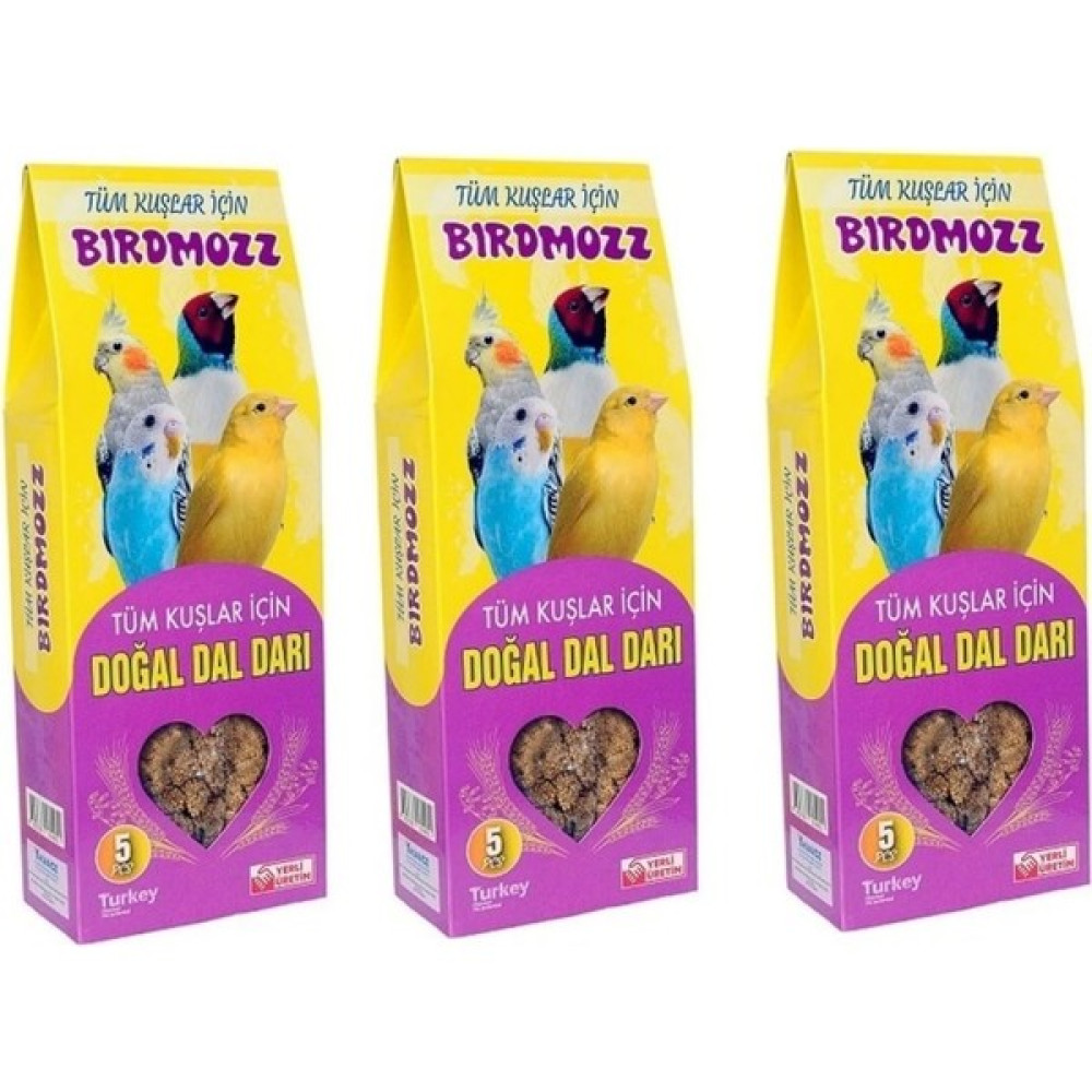 Birdmozz Doğal Dal Darı 5'li Paket 3'lü Evcil Hayvan Ürünleri Fiyatı
