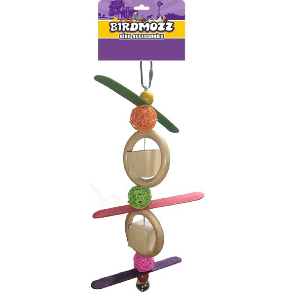 Birdmozz Halkalı Toplu Çubuklu Kuş Oyuncağı - 30 cm Oto Boyaları Fiyatı