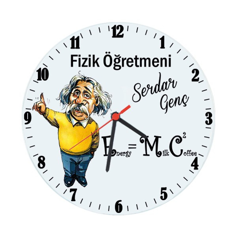 Biresimden Fizik Öğretmenine Hediye Isimli Einstein Cam Duvar Saati Oto Boyaları Fiyatı