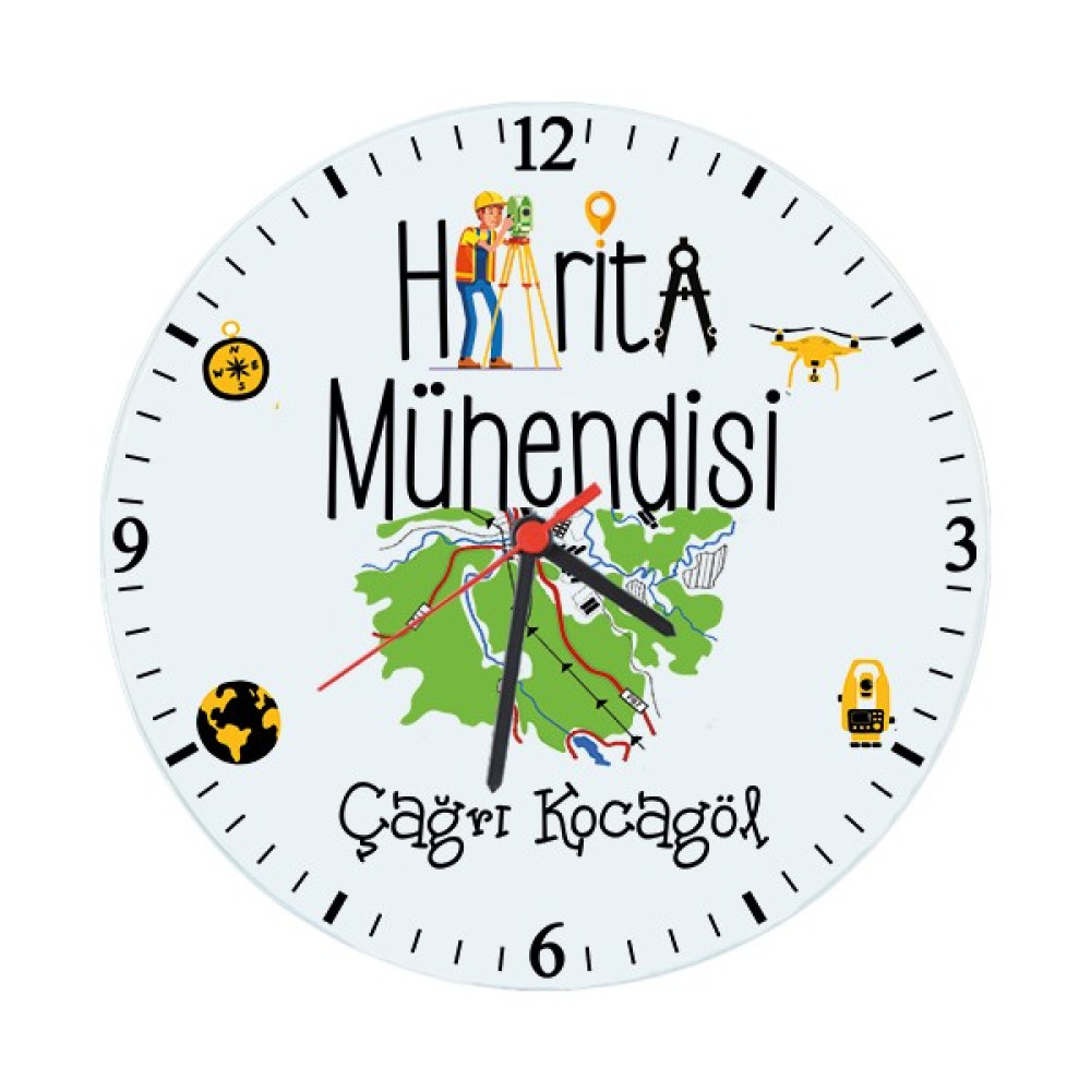 Biresimden Harita Mühendisine Isim Baskılı Duvar Saati Oto Boyaları Fiyatı