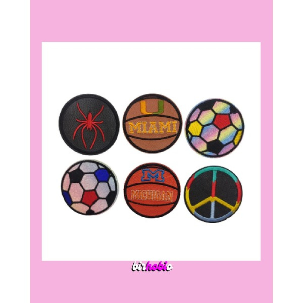 birhobio Ütü Ile Yapışan Futbol Basketbol Örümcek Barış Temalı Dokuma Yüzey Yuvarlak Arma Yama Patch Seti Oyun & Hobi Fiyatı
