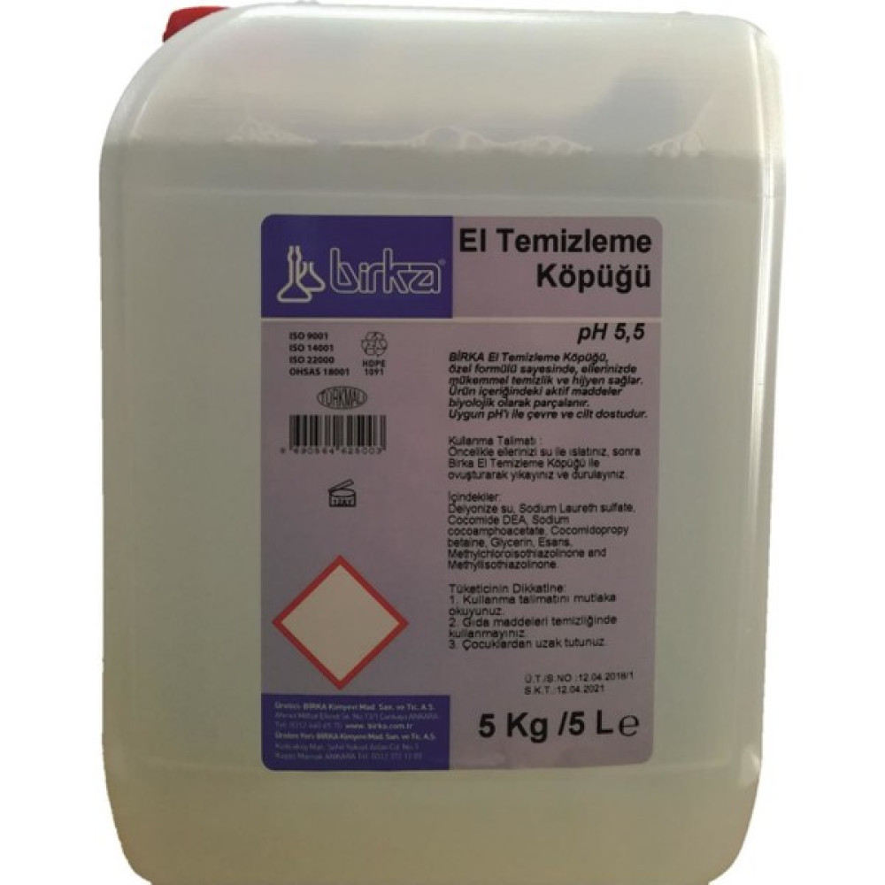 Birka Ekonomik El Temizleme Köpüğü 5 kg Sabunlar Fiyatı