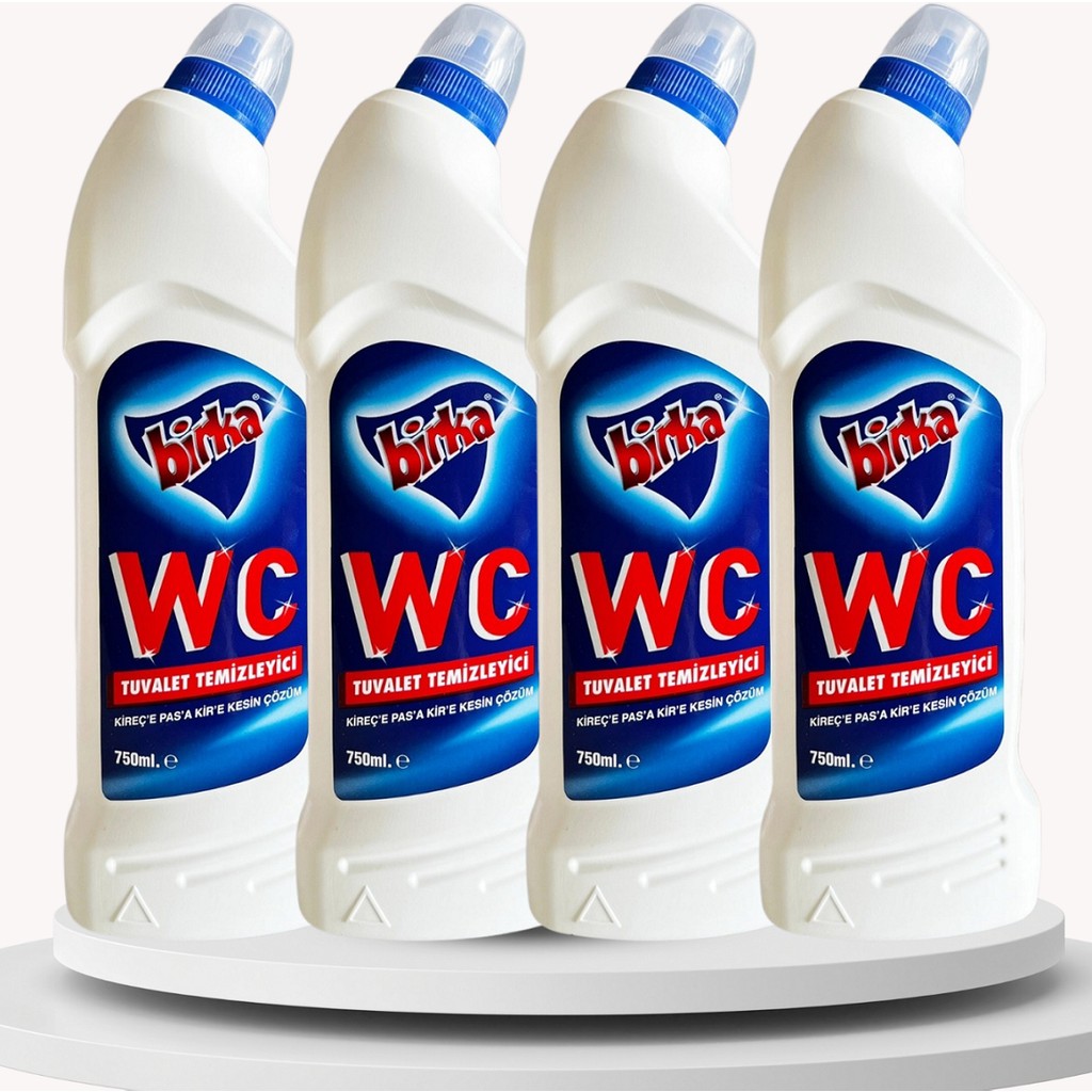 Birka Wc Tuvalet ve Pisuvar Temizleyici 4 Adet x 750 ml Temizlik Malzemeleri Fiyatı
