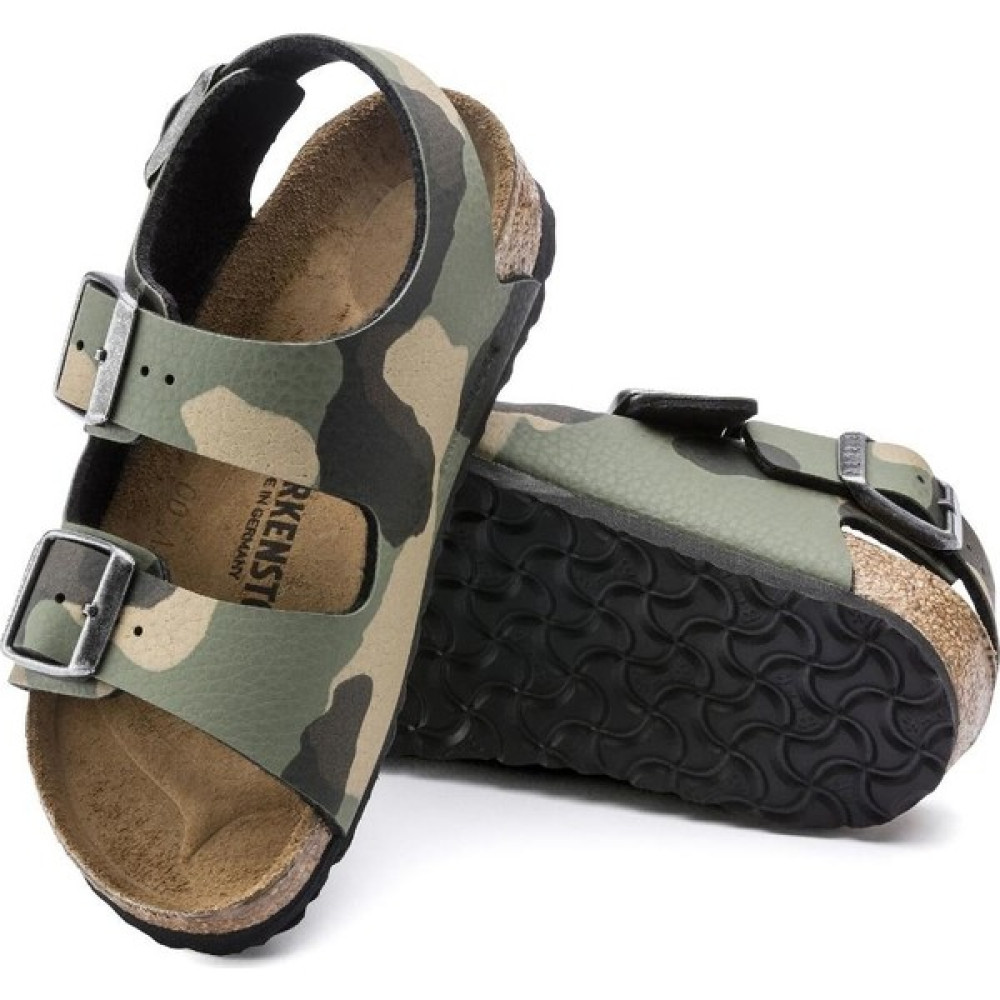 Birkenstock Birkenstock-Çocuk-Milano Kids Bf-Desert Soil Camo KHAKi-HAKi-1017378 Erkek Çocuk Terlik & Sandaleti Fiyatı