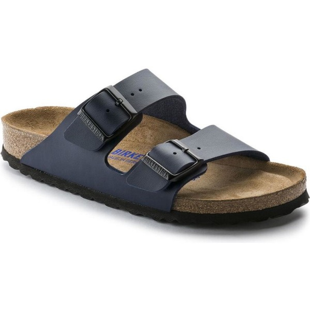 Birkenstock Erkek Mavi Soft Footbed Terlik Erkek Terlikleri ve Sandaletleri Fiyatı