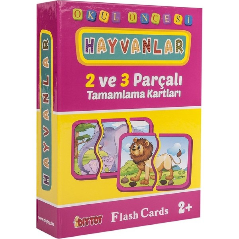 Birlik Diy-Toy Tamamlama Kartları 2 ve 3 Parçalı Hayvanlar HAY1185 Eğitici Oyuncak Fiyatı