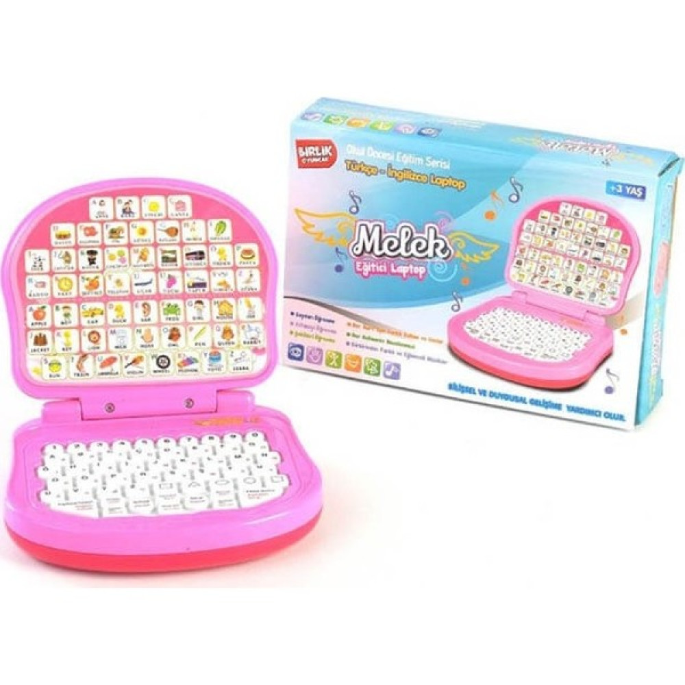 Birlik Okul Öncesi Eğitici Laptop Türkçe - Ingilizce - Pembe Eğitici Oyuncak Fiyatı