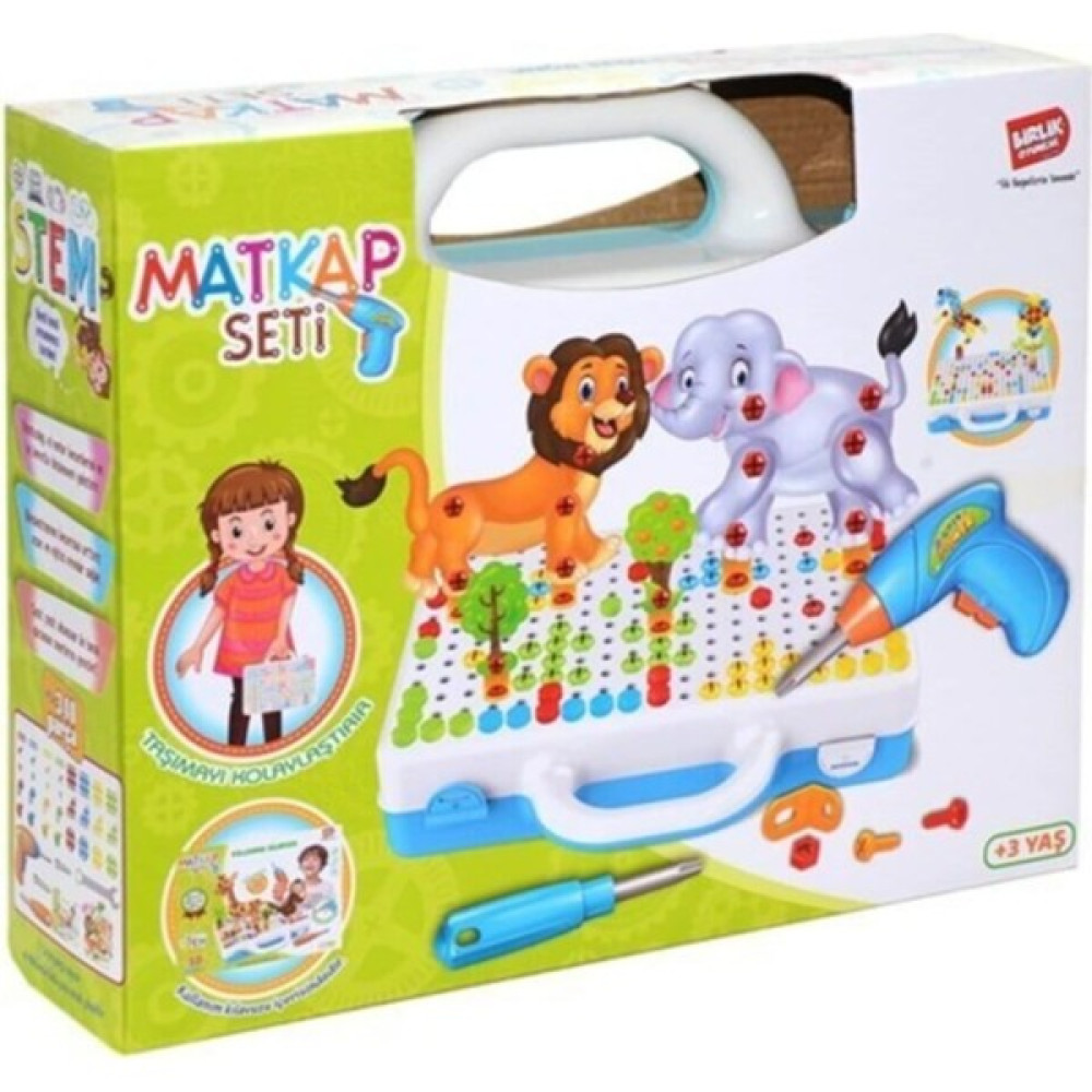 Birlik Oyuncak 3D Yaratıcı 340 Parça Matkaplı Tamir - Renkli Eğitici Oyuncak Fiyatı