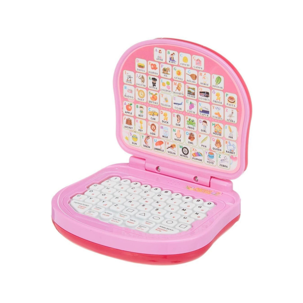 Birlik Oyuncak Eğitici Laptop - Pembe - Türkçe Ingilizce Melek Laptop Eğitici Oyuncak Fiyatı