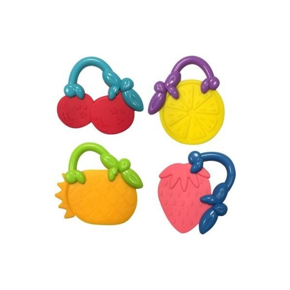 Birlik Toys Babycim 4 Lü Meyveli Dişlik Diş Kaşıyıcı - Renkli Bebek Oyuncakları Fiyatı
